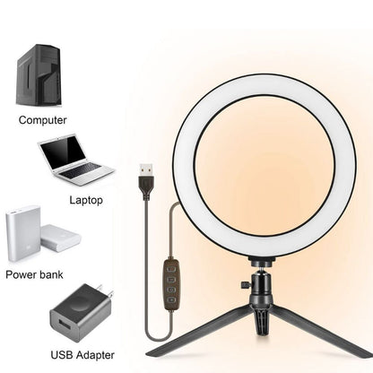 Large LED Ring Light with Stand
