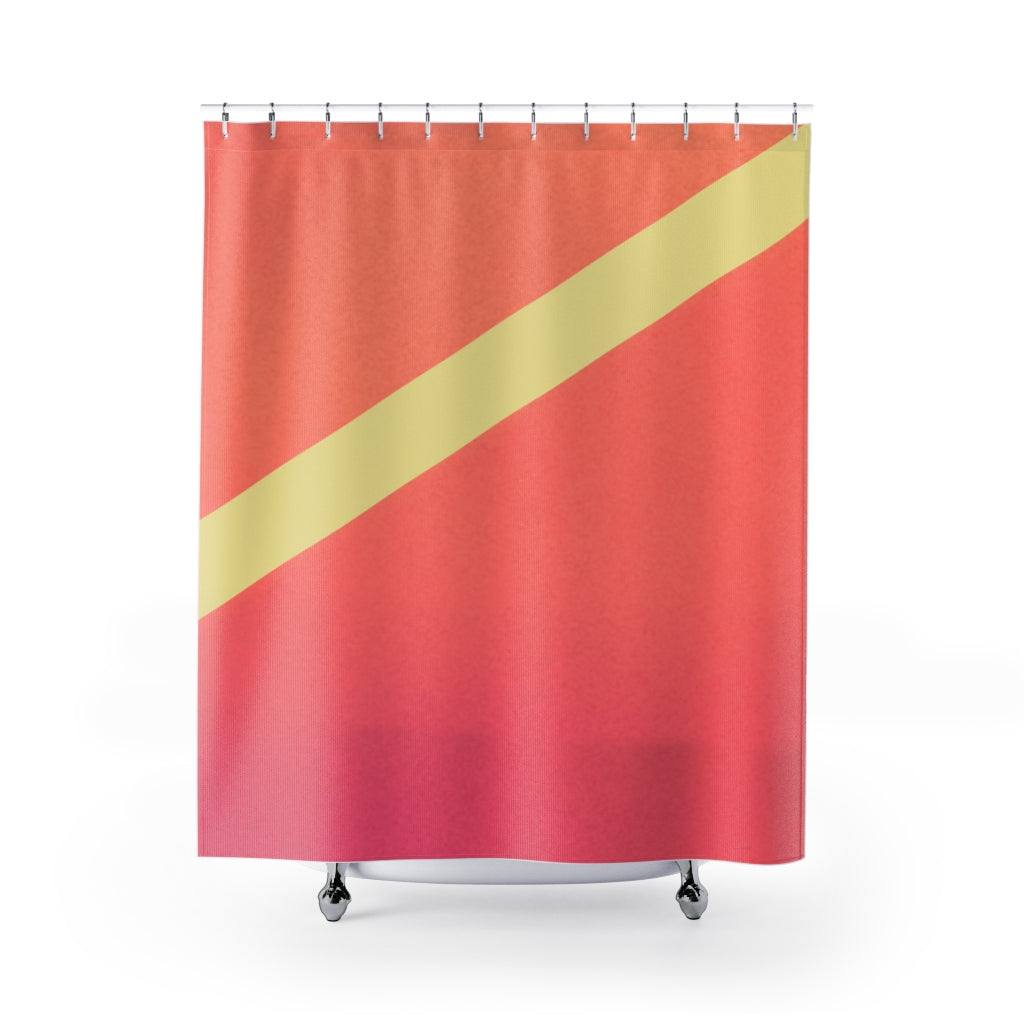 Pink Gradient Abstract Shower Curtains Home Decor
