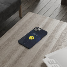 Load image into Gallery viewer, Smiley Face in Space Believe Slim Case for iPhone
