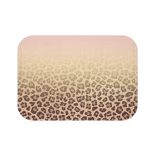 Load image into Gallery viewer, Blush Pink Leopard Print Bath Mat Home Accents
