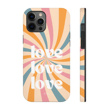 Load image into Gallery viewer, Retro Love Touch Case for iPhone with Wireless Charging
