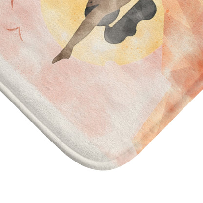 Yoga Girl in The Dessert Bath Mat Home Accents
