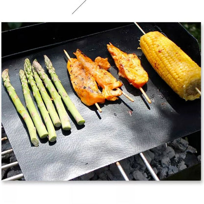 Reusable Non Stick BBQ Meat Grill Mats 5 Pieces