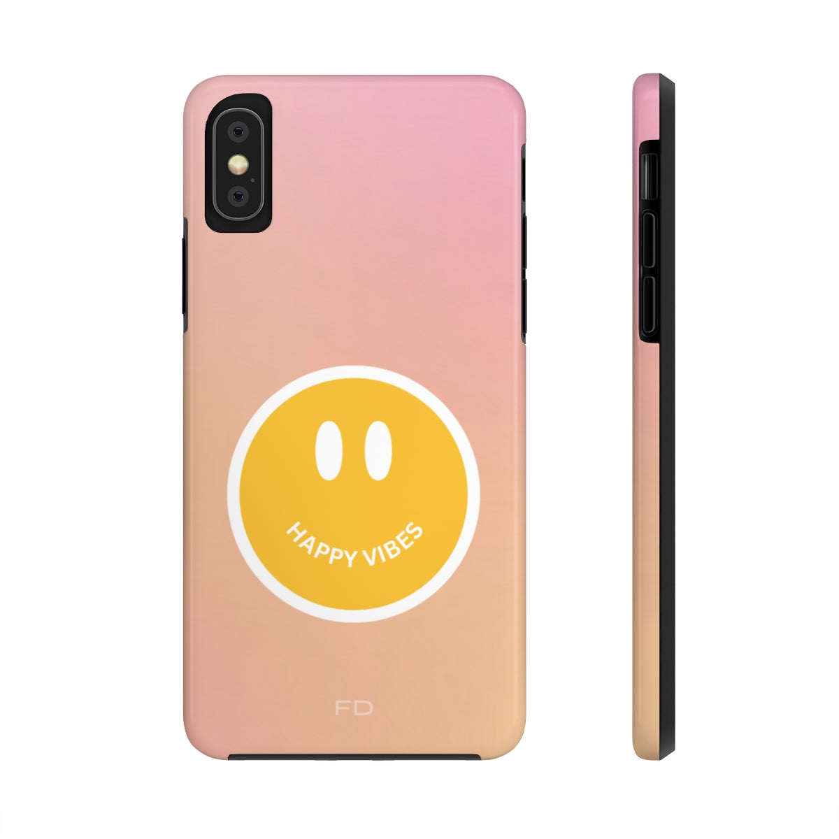 Happy Vibes Tough Case for iPhone with Wireless Charging