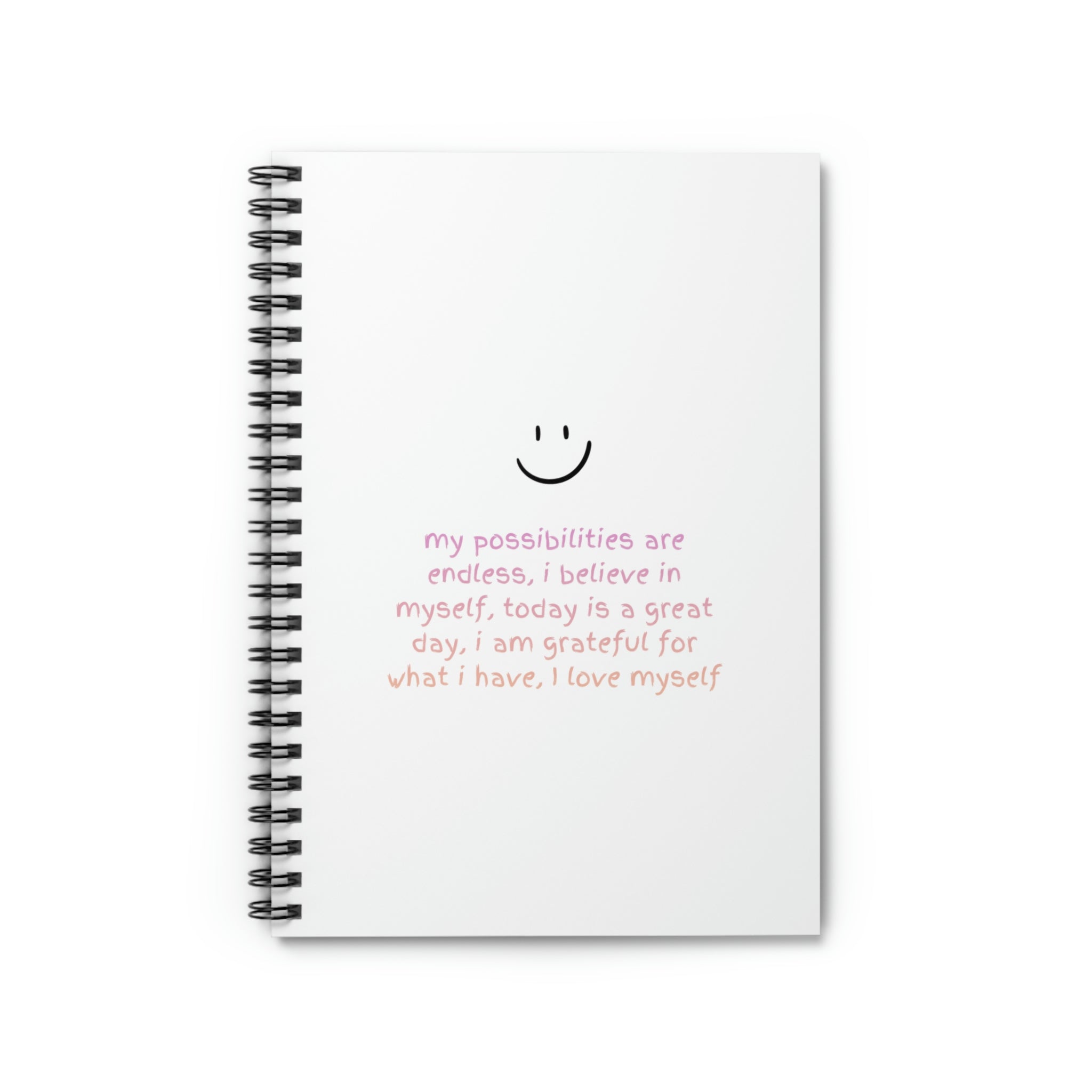 Positive Affirmations Spiral Notebook – Onetify
