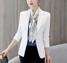 Load image into Gallery viewer, Womens Business Casual Slim Cut One Button Blazer

