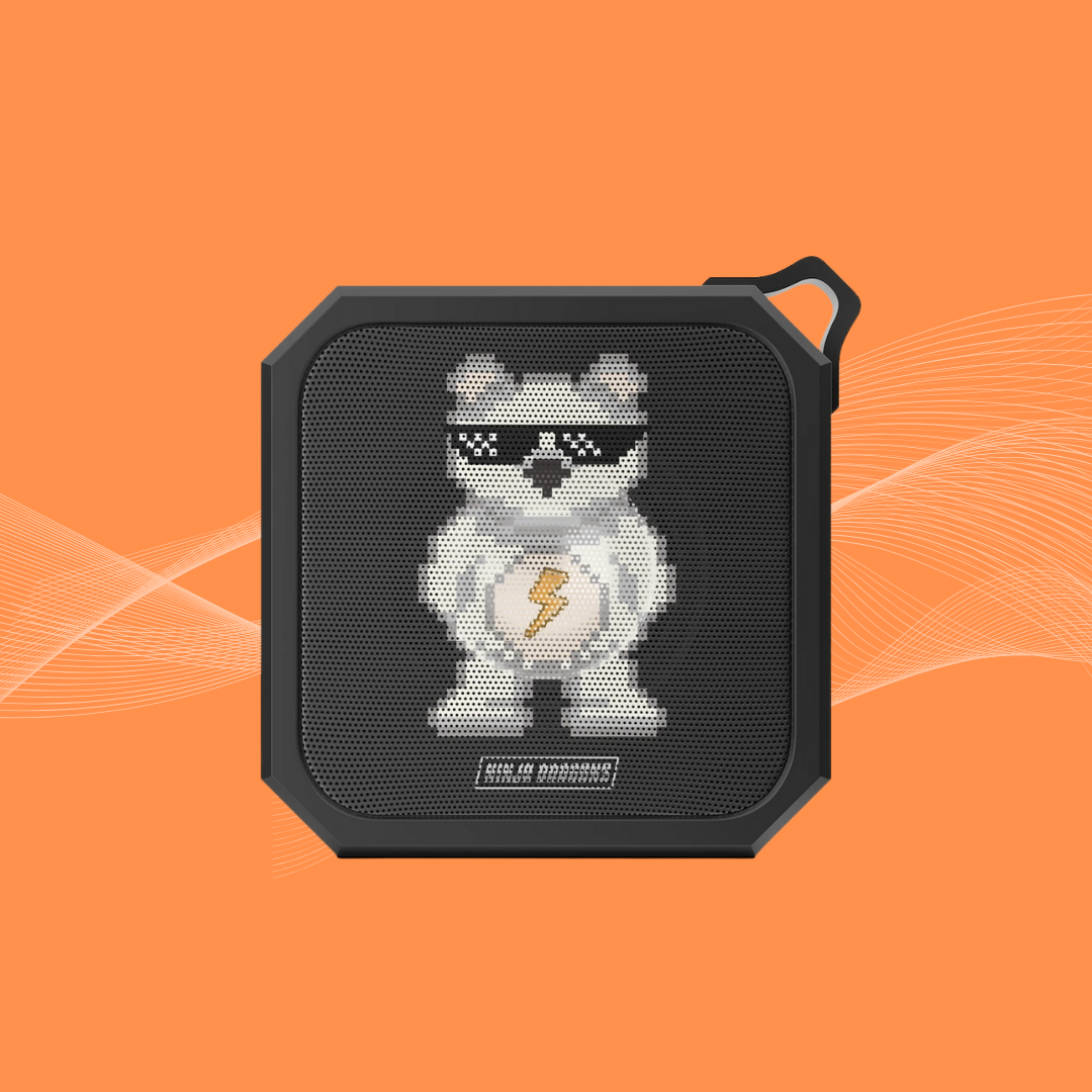 Ninja Dragons Teddy Bear Retro Pixel Waterproof Bluetooth Speaker