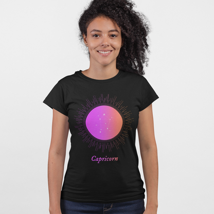 Womens CAPRICORN Gradient Zodiac T-Shirt