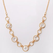 Load image into Gallery viewer, Mika Gold Crystals Necklace
