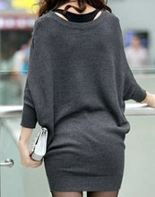 Load image into Gallery viewer, Womens One Piece Slim Fit Batwing Sweater
