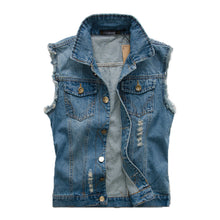 Load image into Gallery viewer, Mens Street Style Jeans Vest

