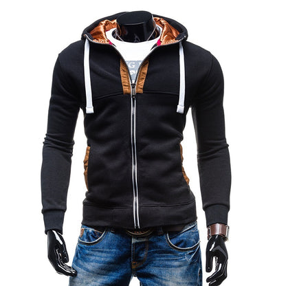 Men's Casual Zipped Up Hoodie Jacket
