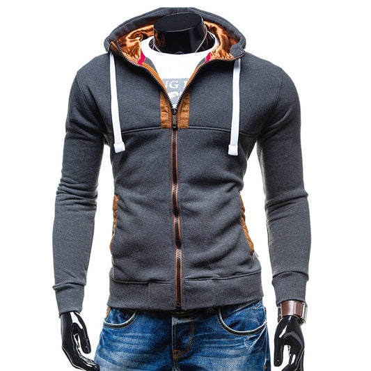 Men's Casual Zipped Up Hoodie Jacket
