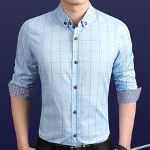 Load image into Gallery viewer, Mens Checkered Collar Shirt

