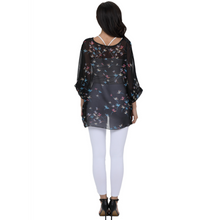 Load image into Gallery viewer, Womens Flying Bird Print Chiffon Top
