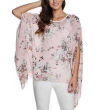 Load image into Gallery viewer, Womens Flowy Chiffon Tunic with Floral Print
