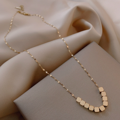 Womens Necklace with Cubes