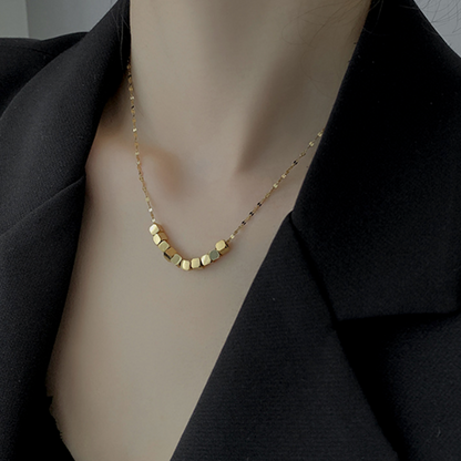 Womens Necklace with Cubes