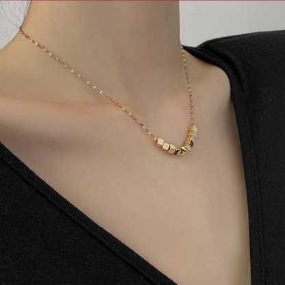 Womens Necklace with Cubes