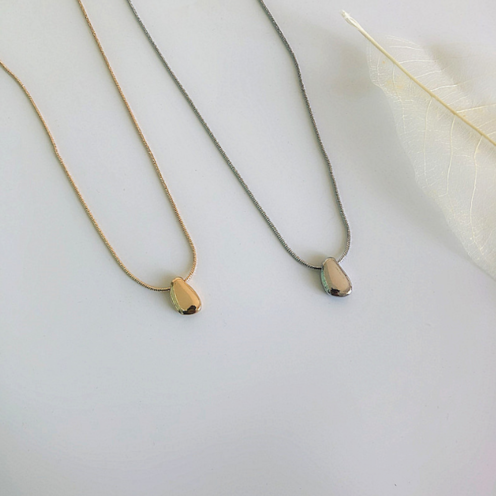 Womens Necklace With A Bean Pendant