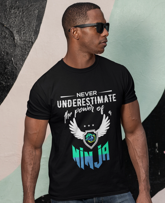 Ninja Power Short Sleeve T-Shirt in Green Text