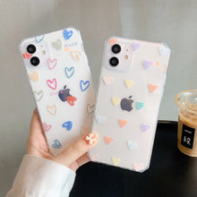 Load image into Gallery viewer, Transparent Heart Protective iPhone Case
