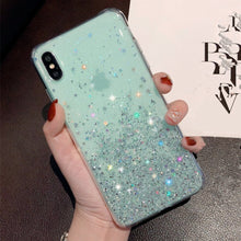 Load image into Gallery viewer, Clear Glitter &amp; Sequins Case for iPhone
