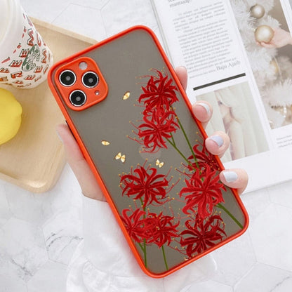 Floral Hard Cover iPhone Case