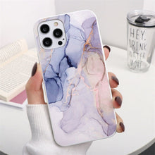 Load image into Gallery viewer, Gradient Marble Theme Protective Case for iPhone
