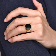 Load image into Gallery viewer, Mens Stainless Steel Signet Ring
