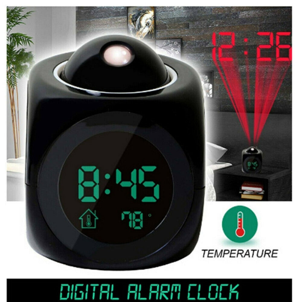 Projector Digital Alarm Clock with Temperature