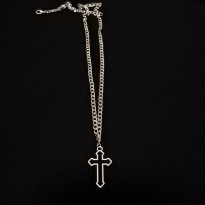Unisex Cross Theme Pendant Necklace