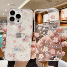 Load image into Gallery viewer, Cherry Blossom Sparkly Clear Case
