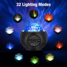 Load image into Gallery viewer, Outer Space LED Projector 32 Modes Bluetooth Speaker
