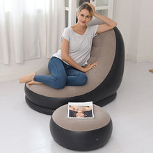 Load image into Gallery viewer, Inflatable Chair with Foot Rest Bean Bag Couch Set Large
