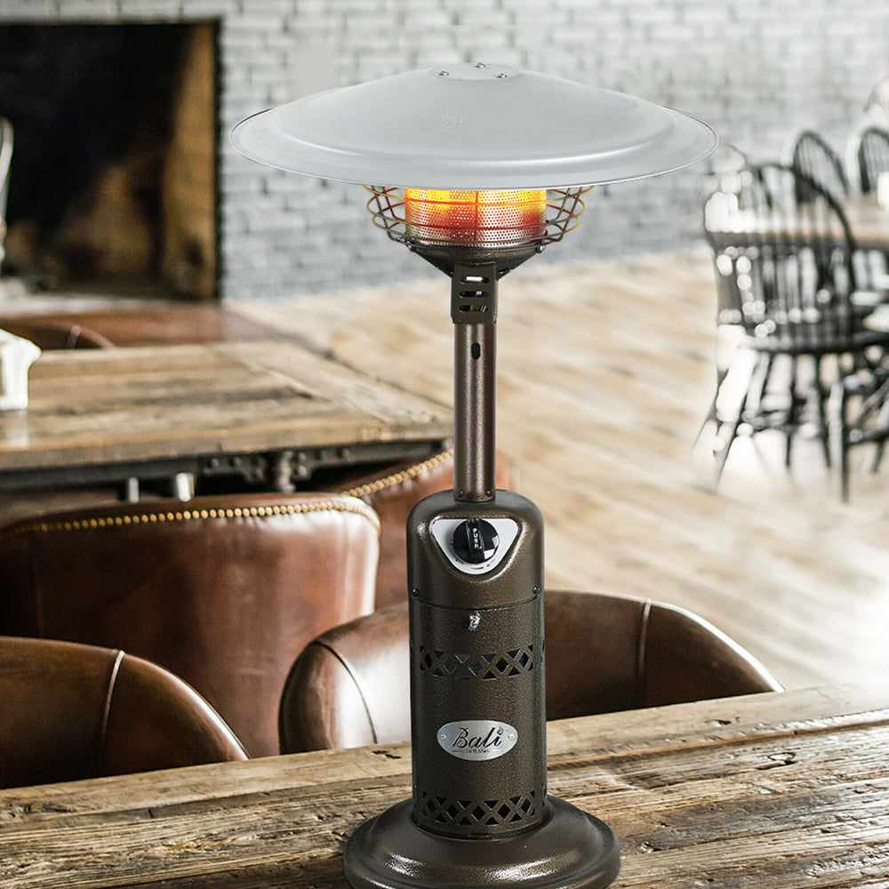 Outdoor Dining Table Top Cordless Propane Heater
