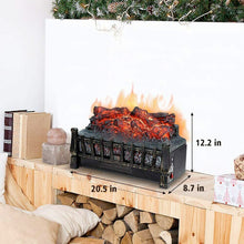 Load image into Gallery viewer, Fireplace with Flames Theme Electric Heater
