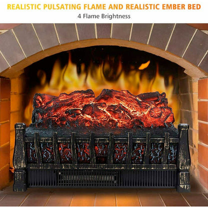 Fireplace with Flames Theme Electric Heater