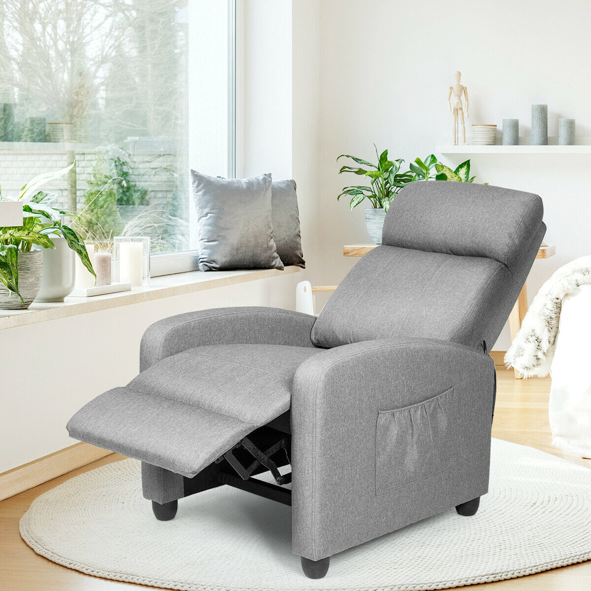 Reclining Massage Sofa Fabric Chair