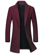 Load image into Gallery viewer, Mens Classic Dual Button Mid Length Coat
