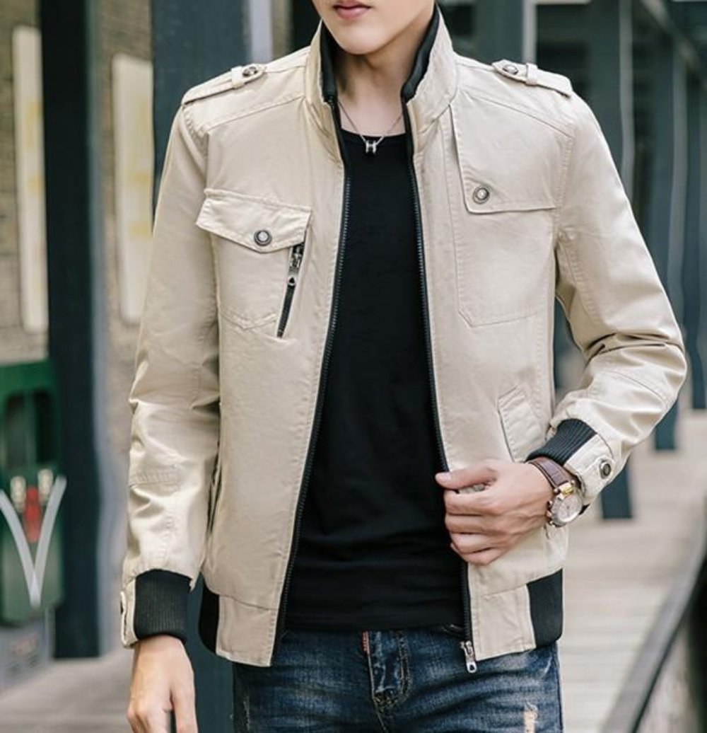 Mens Jacket with Military Style Design – Onetify