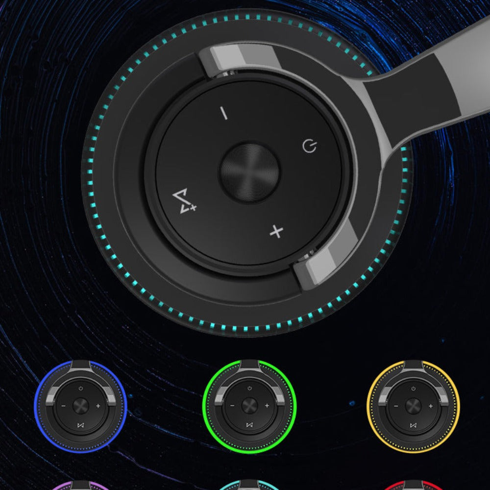 Luminous 3 PCS Headphone, Wireless Charging Station and Heart Shape Lamp Bundle