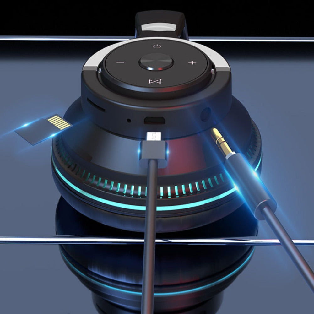 Luminous 3 PCS Headphone, Wireless Charging Station and Heart Shape Lamp Bundle