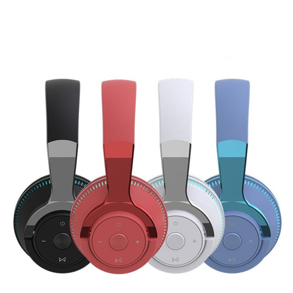 Luminous 3 PCS Headphone, Wireless Charging Station and Heart Shape Lamp Bundle