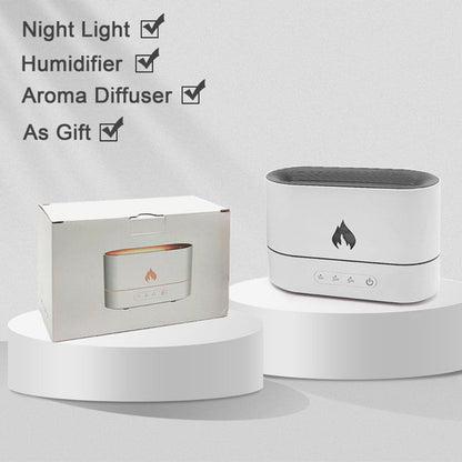 Essential Oil Diffuser With Flaming Effect And Timer