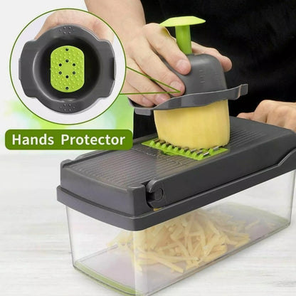 Multifunction Vegetable Fruit Slicer Chopper Food Container