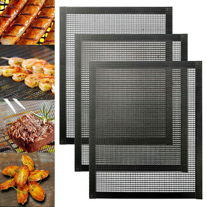 BBQ Non-Stick Reusable Grill Mesh 4 PCS set