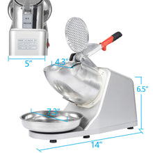 Load image into Gallery viewer, Heavy Duty Electric Ice Shaver Snow Cone Maker Machine
