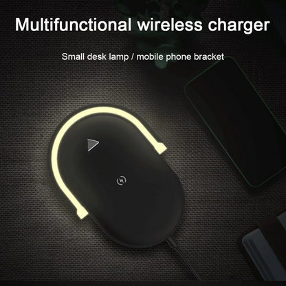 Multi Function Wireless Phone Charger With Adjustable LED Light