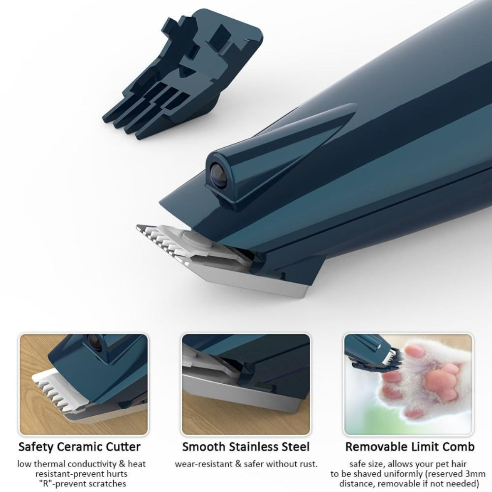 Pet Paw Hair Clippers With LED Light